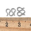 304 Stainless Steel S-Hook Clasps STAS-Z124-04D-P-3