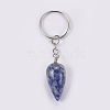 Natural Blue Spot Jasper Keychain KEYC-P041-B011-2