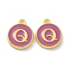 Golden Plated Alloy Enamel Charms ENAM-XCP0001-13Q-1