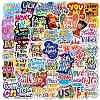 50Pcs Paper Self-Adhesive Picture Stickers AJEW-S036-09-1