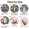 Stainless Steel DIY Nail Art Templates MRMJ-WH0092-060-5