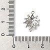 Brass Pave Clear Cubic Zirconia Connector Charms KK-G503-27P-3