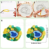 DIY Coaster Punch Needle Embroidery Starter Kits for Beginners DIY-WH20095-003A-7