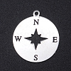 Non-Tarnish 201 Stainless Steel Laser Cut Pendants STAS-S105-T964-1-1