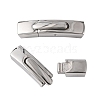 Tarnish Resistant 304 Stainless Steel Bayonet Clasps X-STAS-P158-01C-P-1