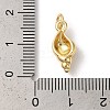 Rack Plating Brass Clear Cubic Zirconia Pendants KK-Z056-17G-3