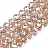 Electroplate Glass Beads Strands EGLA-A034-T3mm-B24-4