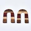 Resin & Walnut Wood Pendants X-RESI-R428-07-2