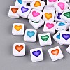 Opaque Acrylic Enamel Beads SACR-Q001-19A-1