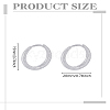 1Pair Alloy Hoop Earrings EJEW-LP0008-033-2