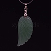 Natural Green Aventurine Pendants WI-PW0001-085O-1