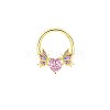 Brass Rhinestone Nipple Rings WG50E44-04-1