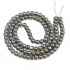 Electroplate Glass Beads Strands X-EGLA-Q062-8mm-A05-2