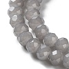 Baking Paint Imitation Jade Glass Bead Strands X-DGLA-A034-J6MM-A43-3