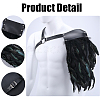 PU Leather & Feather Fencing Sheath AJEW-WH0314-233-6