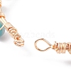 Natural Amazonite Braided Beaded Bracelet BJEW-JB07997-04-5