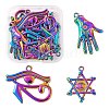 12Pcs 3 Style Plated Alloy Pendants X1-FIND-LS0001-44MC-1