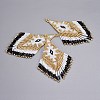 Handmade Japanese Seed Beads Tassels Pendants X-SEED-P003-03B-1