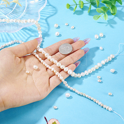 2 Strands 2 Srtyles Natural Cultured Freshwater Pearl Beads Strands PEAR-TA0001-20-1
