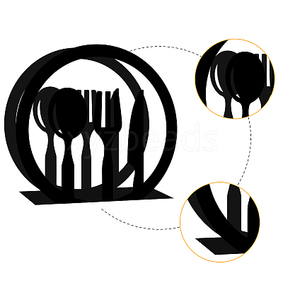 Iron Napkin Holder DJEW-WH0020-003-1