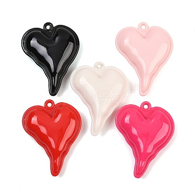 Opaque Acrylic Big Pendants OACR-B036-17-1