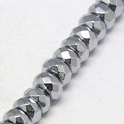 Electroplate Non-magnetic Synthetic Hematite Beads Strands G-J160-B-01-1