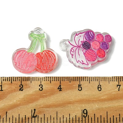 Transparent Acrylic Pendants SACR-P032-04-1