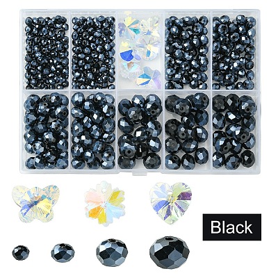 DIY Glass Beads & Charms Jewelry Making Finding Kit DIY-YW0009-03E-1