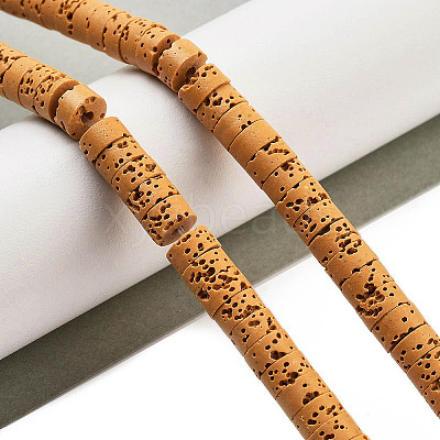 Natural Lava Rock Dyed Beads Strands G-K375-G10-01-1