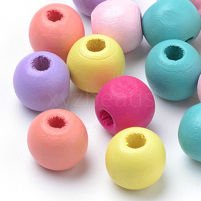 Natural Wood Beads WOOD-S038-41-LF-1