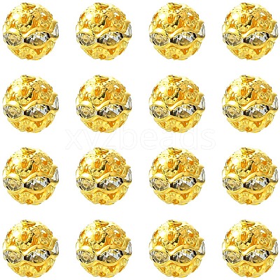 30Pcs Alloy Rhinestone Beads FIND-YW0009-05-1