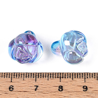 Electroplate Transparent Acrylic Beads PACR-CJC0008-08E-1