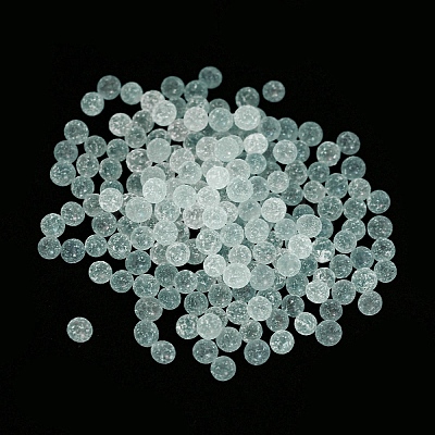 Luminous Glow in the Dark Transparent Glass Round Beads GLAA-F124-B02-1