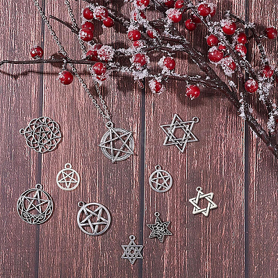Tibetan Style Alloy Pendants TIBEP-SC0001-28AS-1