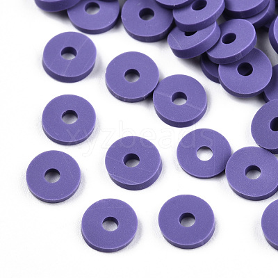 Handmade Polymer Clay Beads CLAY-R067-6.0mm-B03-1