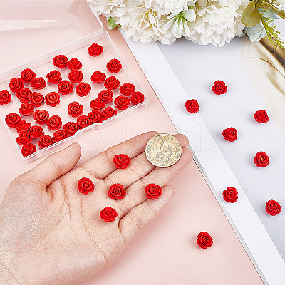 50Pcs Cinnabar Beads CARL-HY0001-04-1