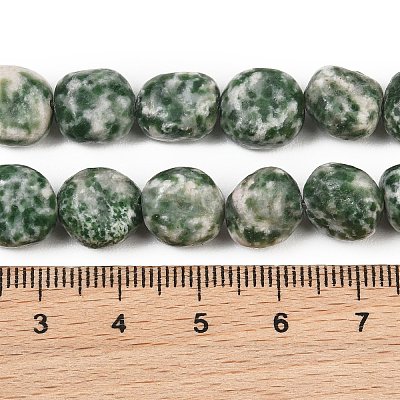 Natural Green Spot Jasper Beads Strands GG-CBA787B-A13-1