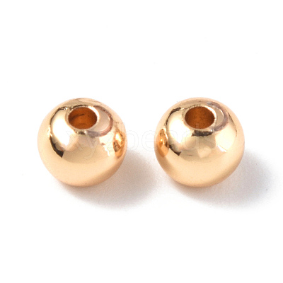 Rack Plating Brass Beads KK-E070-01C-G-1