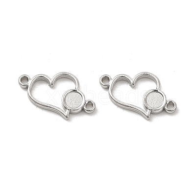 Non-Tarnish 304 Stainless Steel Cabochon Connector Settings LS-STAS-B032-11P-1