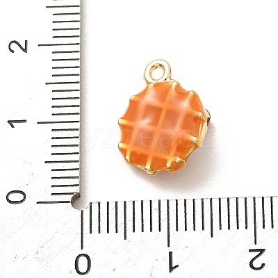 Brass Enamel Pendants KK-CBA260B-14A-G-1