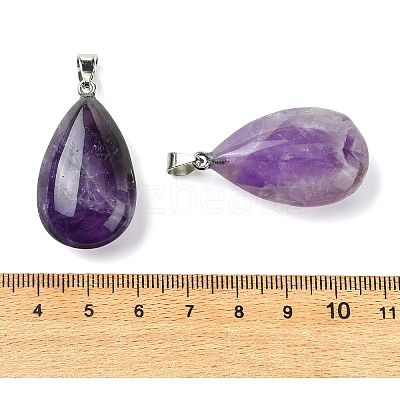 Natural Banded Amethyst Pendants GG-K002-09O-1