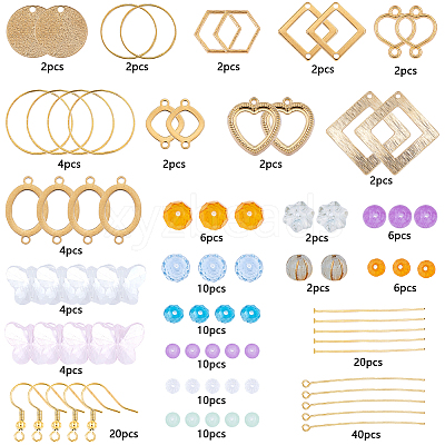 DIY Geometric Earring Making Kits DIY-SC0012-15-1