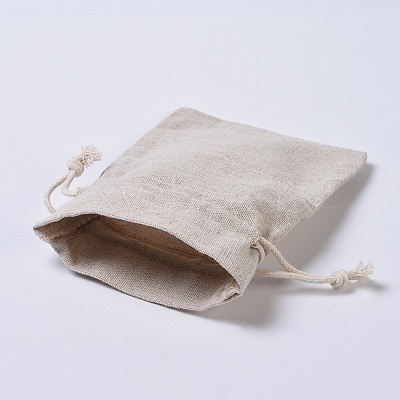 Burlap Drawable Pouches ABAG-E001-02-1