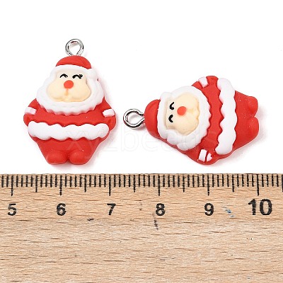 Christmas Opaque Resin Pendants RESI-I350-01A-1