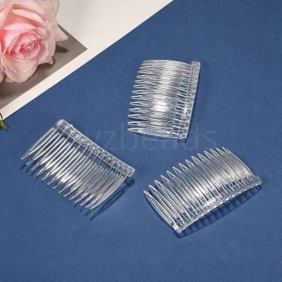 Clear Plastic Hair Comb Findings X-PHAR-R018-2-1