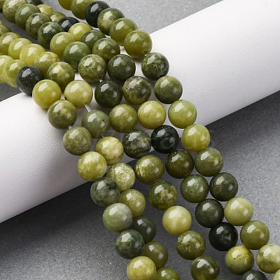 Natural Canada Jade Beads Strands G-NH0029-02C-1