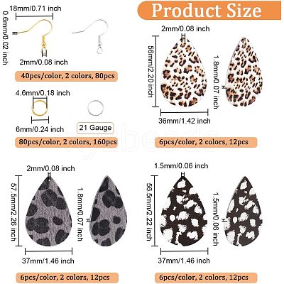 DIY Teardrop Earring Making Kit DIY-OC0009-79-1