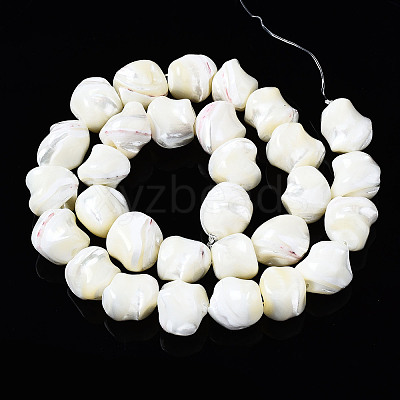 Natural Trochid Shell/Trochus Shell Beads Strands SSHEL-S266-003-1