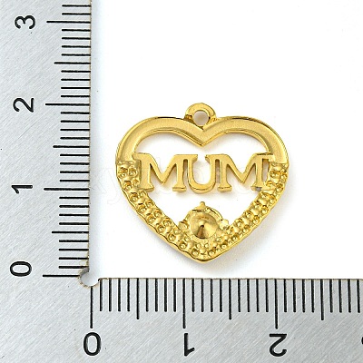 Ion Plating(IP) Real 18K Gold Plated 304 Stainless Steel Rhinestone Pendants STAS-P341-08G-01-1