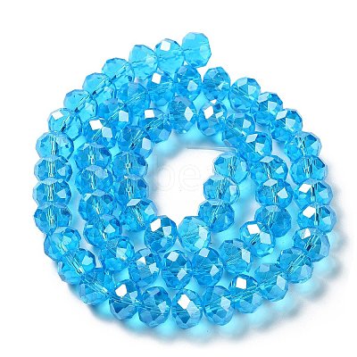 Anti-Tarnish Glass Beads Strands GR12MMY-20L-1